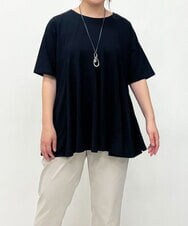 OLKGS61070 eur3(エウルキューブ) 【大きいサイズ】フレアシルエットトップス ブラック(94)