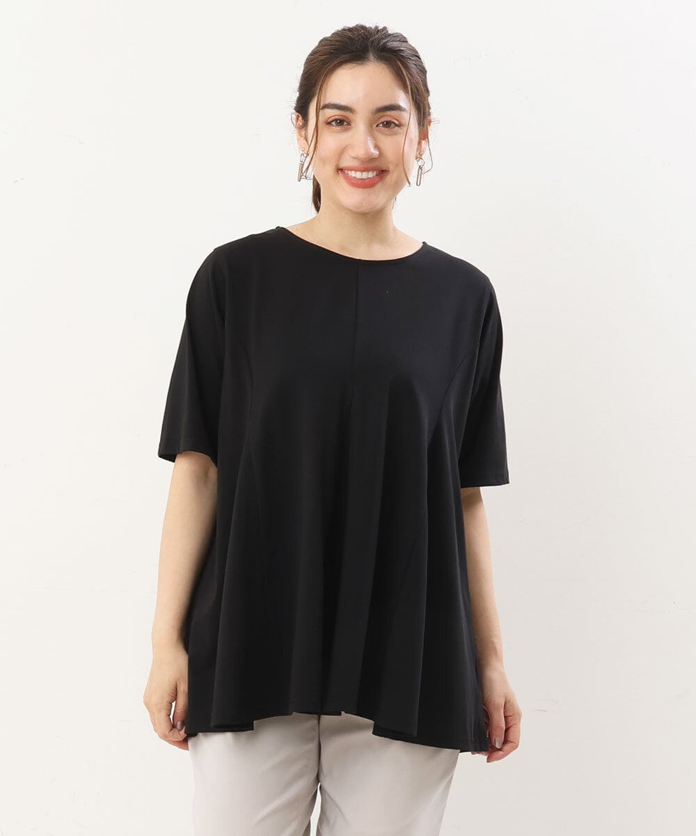 OLKGS61070 eur3(エウルキューブ) 【大きいサイズ】フレアシルエットトップス ブラック(94)