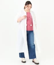OLKGV17034 eur3(エウルキューブ) 【大きいサイズ】スクエアネックタンクトップ ピンク(03)