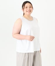 OLKGV23049 eur3(エウルキューブ) 【大きいサイズ】アビガイルタンクトップ ホワイト(90)