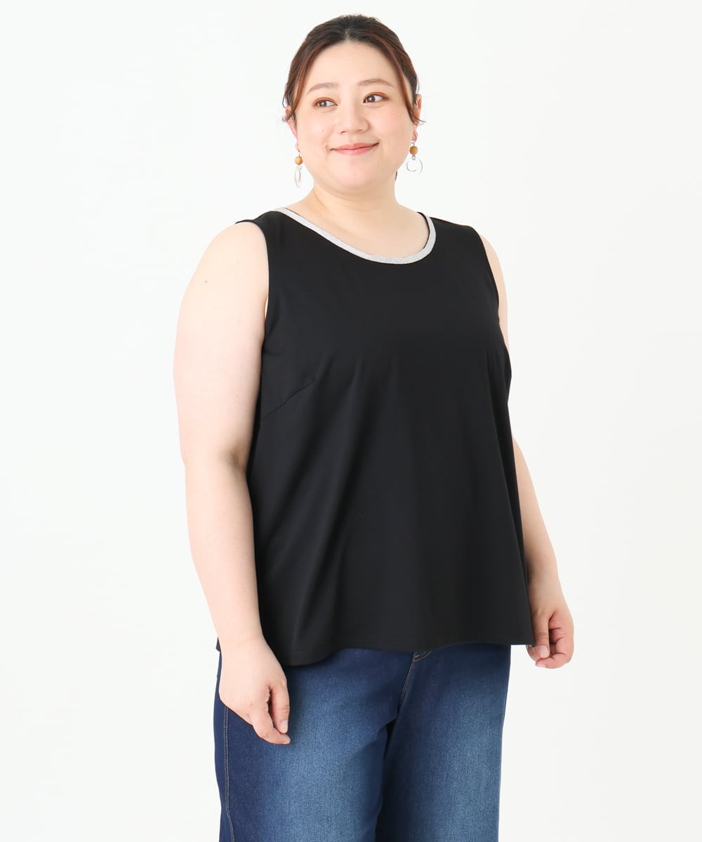 OLKGV23049 eur3(エウルキューブ) 【大きいサイズ】アビガイルタンクトップ ブラック(94)