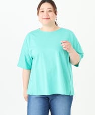 OLKGV36049 eur3(エウルキューブ) 【大きいサイズ】20th アニバーサリーTシャツ ライトグリーン(30)