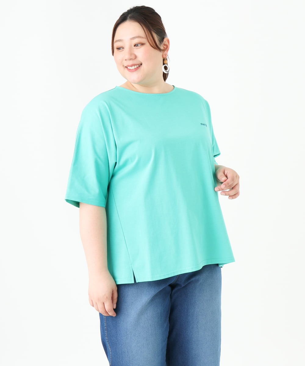 OLKGV36049 eur3(エウルキューブ) 【大きいサイズ】20th アニバーサリーTシャツ ライトグリーン(30)