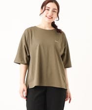 OLKGV36049 eur3(エウルキューブ) 【大きいサイズ】20th アニバーサリーTシャツ カーキ(36)（WEB限定カラー）