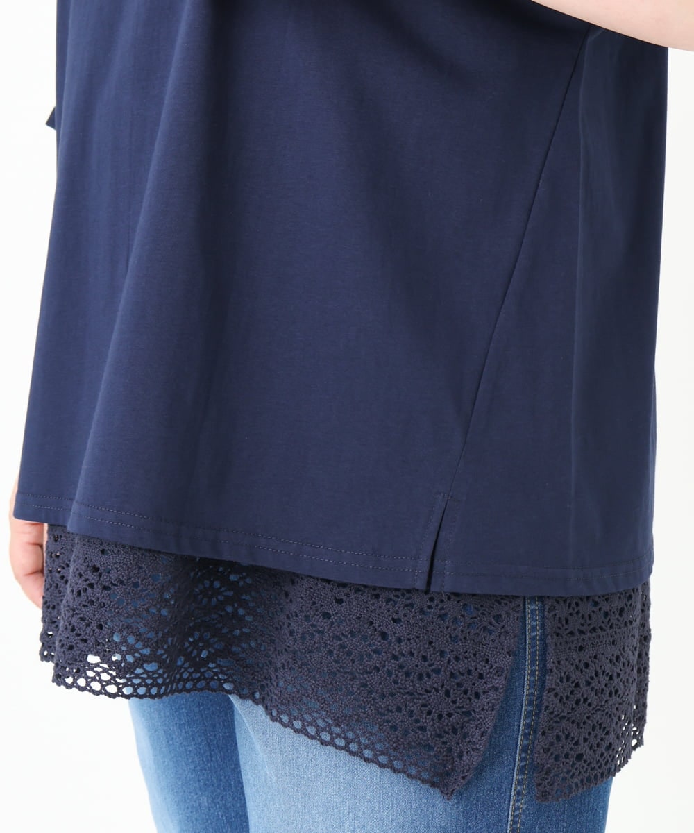 OLKGV36049 eur3(エウルキューブ) 【大きいサイズ】20th アニバーサリーTシャツ ネイビー(57)（WEB限定カラー）
