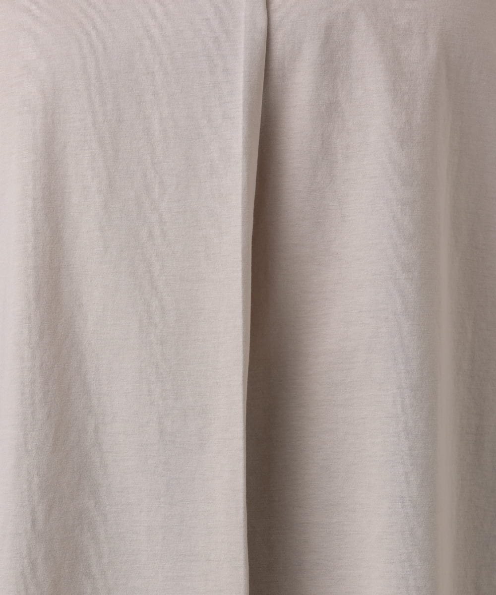 OLKHA30059 eur3(エウルキューブ) 【WEB先行販売】【大きいサイズ/接触冷感】Vネックシルケット天竺カットソー グレージュ(89)