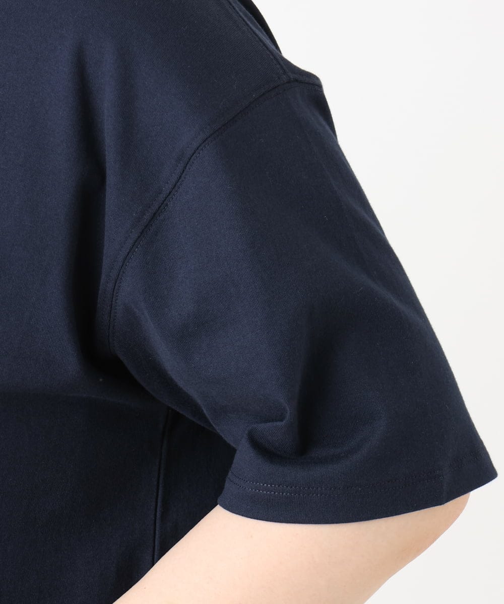 OLKHA34054 eur3(エウルキューブ) 【大きいサイズ/a.v.v×eur3】コットンロゴTシャツ ネイビー(57)