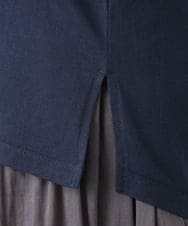 OLKHA34054 eur3(エウルキューブ) 【大きいサイズ/a.v.v×eur3】コットンロゴTシャツ ネイビー(57)