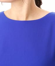 OLKHD32064 eur3(エウルキューブ) 【WEB先行販売】【大きいサイズ/UVカット】接触冷感ケープデザインカットソー ブルー