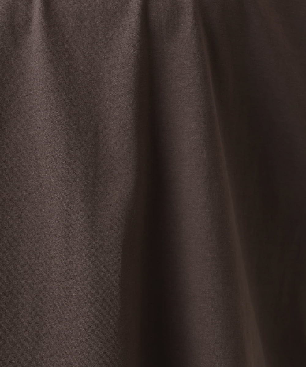 OLKHD42079 eur3(エウルキューブ) 【大きいサイズ/ 接触冷感】配色コットントップス ダークグレー