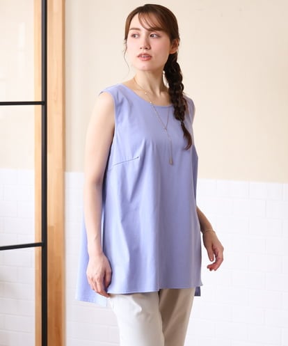 OLKHD51049 eur3 【WEB先行販売】【大きいサイズ】サイドスリットロングタンクトップ