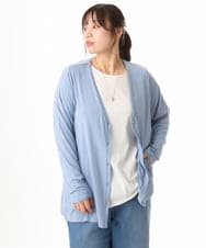 OLKHD51049 eur3(エウルキューブ) 【大きいサイズ】サイドスリットロングタンクトップ ホワイト