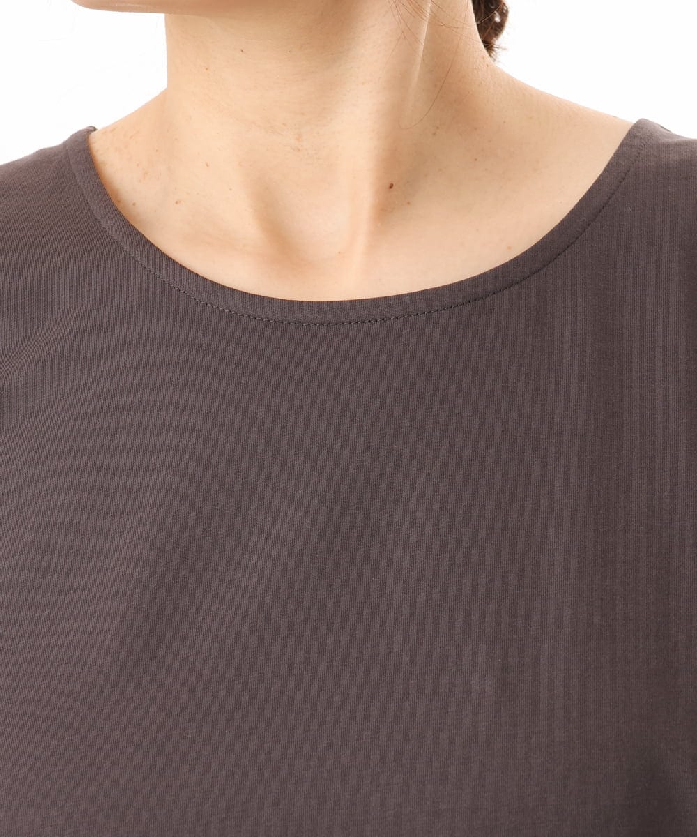 OLKHD51049 eur3(エウルキューブ) 【大きいサイズ】サイドスリットロングタンクトップ ダークグレー