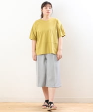 OLKHS43070 eur3(エウルキューブ) 【大きいサイズ/接触冷感】前後2WAYコットントップス イエロー(25)