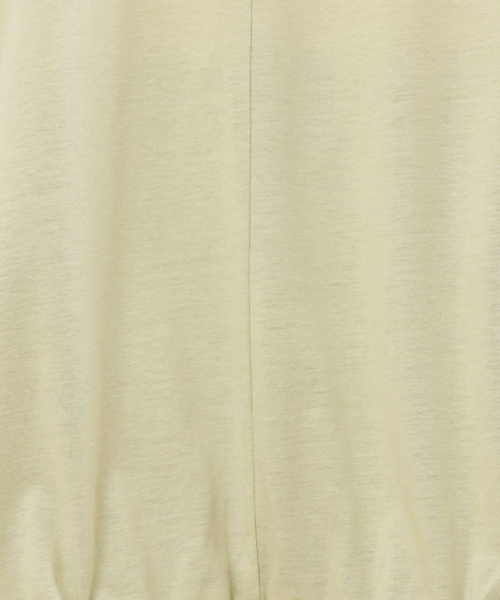 OLKHS52070 eur3(エウルキューブ) 【大きいサイズ/接触冷感】Vネックフロントギャザーカットソー ライトグリーン(30)