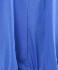 OLKHS52070 eur3(エウルキューブ) 【大きいサイズ/接触冷感】Vネックフロントギャザーカットソー ブルー(55)