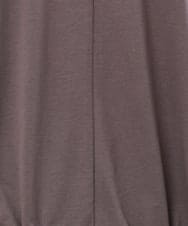 OLKHS52070 eur3(エウルキューブ) 【大きいサイズ/接触冷感】Vネックフロントギャザーカットソー ダークグレー(93)