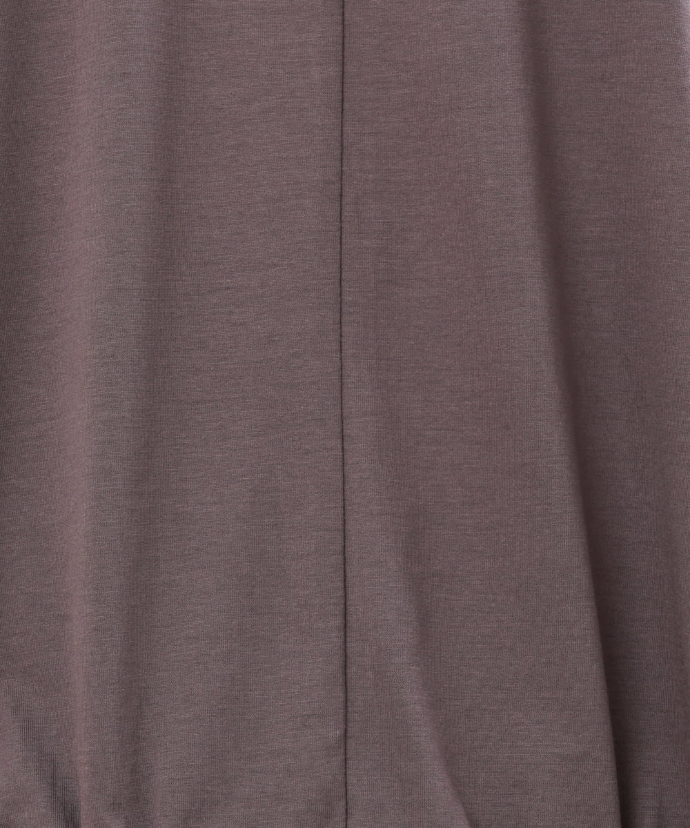 OLKHS52070 eur3(エウルキューブ) 【大きいサイズ/接触冷感】Vネックフロントギャザーカットソー ダークグレー(93)