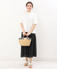 OLKHS59060 eur3(エウルキューブ) 【大きいサイズ】着心地さらっとコットンロゴTシャツ ホワイト(90)