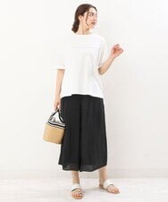 OLKHS59060 eur3(エウルキューブ) 【大きいサイズ】着心地さらっとコットンロゴTシャツ ホワイト(90)