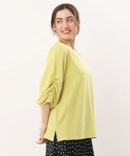 OLKHS62070 eur3(エウルキューブ) 【大きいサイズ】シャーリングギャザートップス ライトグリーン(30)