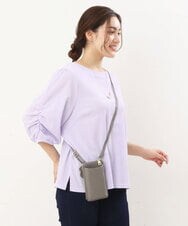 OLKHS62070 eur3(エウルキューブ) 【大きいサイズ】シャーリングギャザートップス ラベンダー(60)