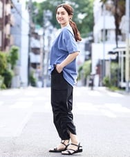 OLKHV13064 eur3(エウルキューブ) 【大きいサイズ/汗染み防止】Vネックカットソー ブルー(55)