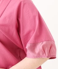 OLKHV38059 eur3(エウルキューブ) 【大きいサイズ/接触冷感】コクーンスリーブカットソー ピンク(03)