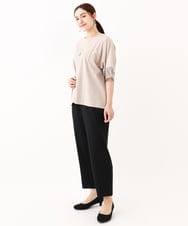 OLKHV38059 eur3(エウルキューブ) 【大きいサイズ/接触冷感】コクーンスリーブカットソー グレージュ(89)