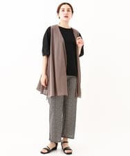 OLKHV38059 eur3(エウルキューブ) 【大きいサイズ/接触冷感】コクーンスリーブカットソー ブラック(94)