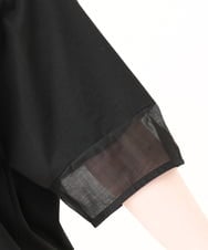 OLKHV38059 eur3(エウルキューブ) 【大きいサイズ/接触冷感】コクーンスリーブカットソー ブラック(94)