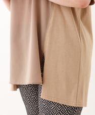 OLKHV39089 eur3(エウルキューブ) 【大きいサイズ】ジャージーコンビトップス ベージュ(82)