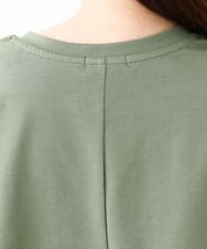 OLKHV50079 eur3(エウルキューブ) 【大きいサイズ/接触冷感】ロゴプリントオーバーシルエットTシャツ カーキ(36)
