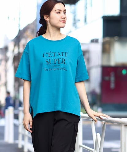 OLKHV56054 eur3 【大きいサイズ/a.v.v×eur3】コットンロゴTシャツ