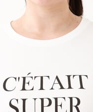OLKHV56054 eur3(エウルキューブ) 【大きいサイズ/a.v.v×eur3】コットンロゴTシャツ ホワイト(90)