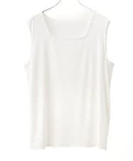 OLKHV59044 eur3(エウルキューブ) 【大きいサイズ/接触冷感】スクエアネックタンクトップ ホワイト(90)