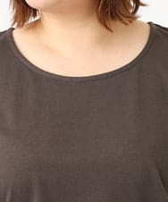 OLKIA47049 eur3(エウルキューブ) 【大きいサイズ】裾レースタンクトップ ダークグレー(93)