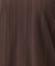 OLKIA48069 eur3(エウルキューブ) 【WEB先行販売】【大きいサイズ/a.v.v×eur3】幾何レースレイヤードトップス ダークブラウン(87)
