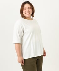 OLKIA52054 eur3(エウルキューブ) 【大きいサイズ】アニバーサリーバックプリントTシャツ ホワイト(90)