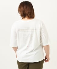 OLKIA52054 eur3(エウルキューブ) 【大きいサイズ】アニバーサリーバックプリントTシャツ ホワイト(90)