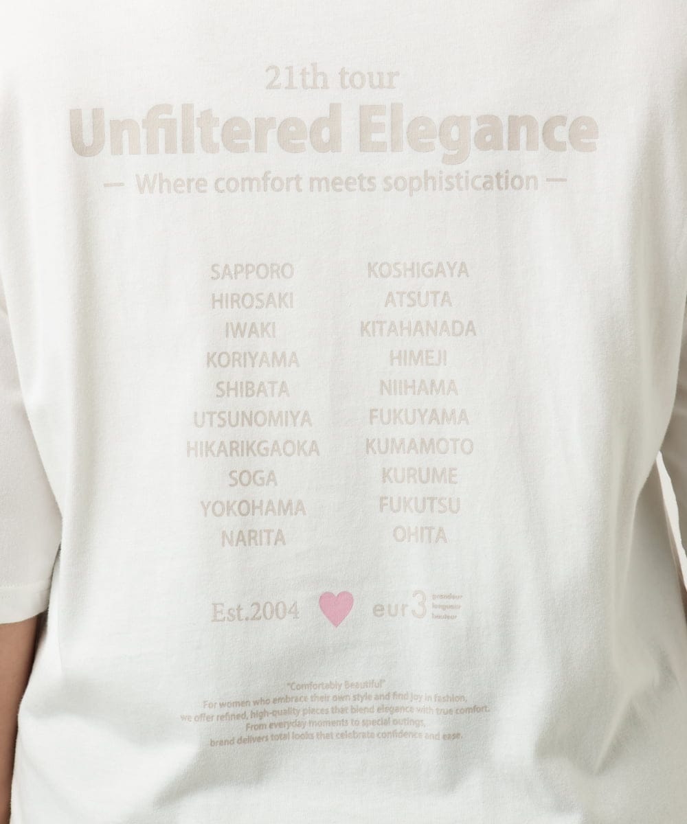 OLKIA52054 eur3(エウルキューブ) 【大きいサイズ】アニバーサリーバックプリントTシャツ ホワイト(90)