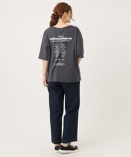 OLKIA52054 eur3(エウルキューブ) 【大きいサイズ】アニバーサリーバックプリントTシャツ ダークグレー(93)