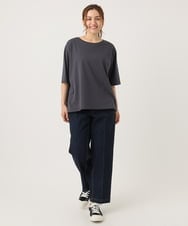 OLKIA52054 eur3(エウルキューブ) 【大きいサイズ】アニバーサリーバックプリントTシャツ ダークグレー(93)