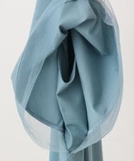 OLKID44064 eur3(エウルキューブ) 【WEB先行販売】【大きいサイズ/a.v.v×eur3】シアー切替フレアスリーブトップス ブルー