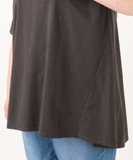 OLKID46069 eur3(エウルキューブ) 【WEB先行販売】【大きいサイズ】バックフレアロゴTシャツ ダークグレー