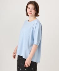 OLKID47069 eur3(エウルキューブ) 【大きいサイズ】バックギャザートップス ライトブルー