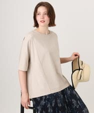 OLKID47069 eur3(エウルキューブ) 【大きいサイズ】バックギャザートップス グレージュ