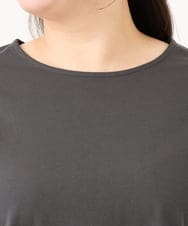 OLKID47069 eur3(エウルキューブ) 【大きいサイズ】バックギャザートップス ダークグレー