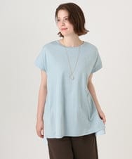 OLKID50079 eur3(エウルキューブ) 【WEB先行販売】【大きいサイズ/a.v.v×eur3】バックプリーツトップス ライトブルー