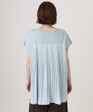 OLKID50079 eur3(エウルキューブ) 【WEB先行販売】【大きいサイズ/a.v.v×eur3】バックプリーツトップス ライトブルー